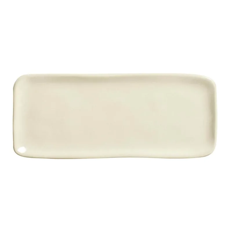 Conjunto com 4 Travessas Retangular Pequena Orgânico Clay 22x9,5cm - Porto Brasil Cerâmica - Utilidades Domesticas