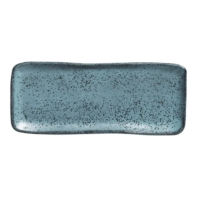 Conjunto com 4 Travessas Retangular Pequena Orgânico Night Sky 22x9,5cm - Porto Brasil Cerâmica - Utilidades Domesticas