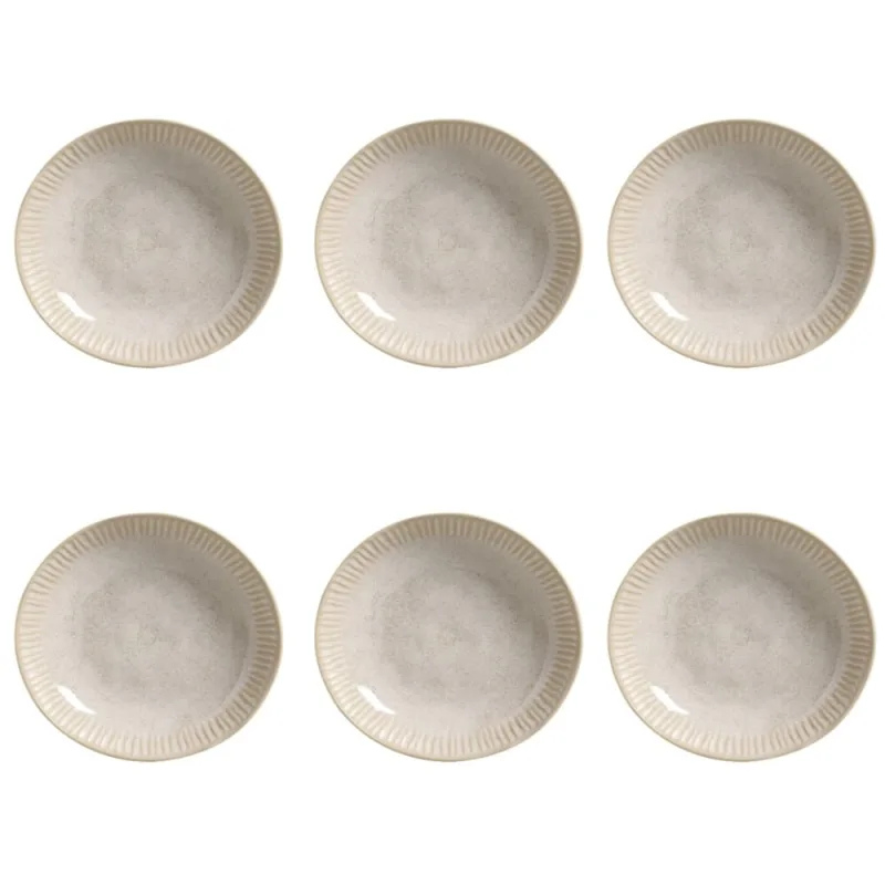 Conjunto de Pratos Fundos 06 Peças Linhas Latte Porto Brasil - Porto Brasil - Utilidades Domesticas
