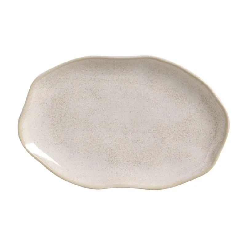 Conjunto com 4 Travessas Oval Rasa Média Bio Latte 30x20cm - Porto Brasil Cerâmica - Utilidades Domesticas
