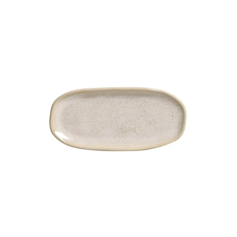 Conjunto com 4 Travessas Oval Rasa Mini Orgânico Latte 16,5x8cm - Porto Brasil Cerâmica - Utilidades Domesticas