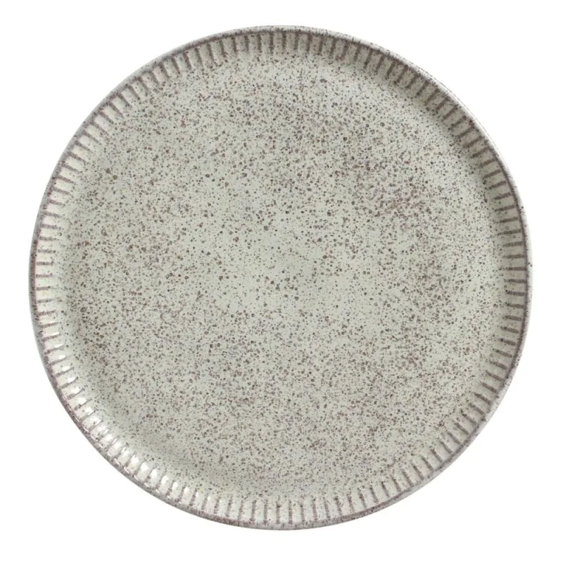 Conjunto com 6 Pratos Raso Linhas Pistache Ø27,5cm - Porto Brasil Cerâmica - Utilidades Domesticas