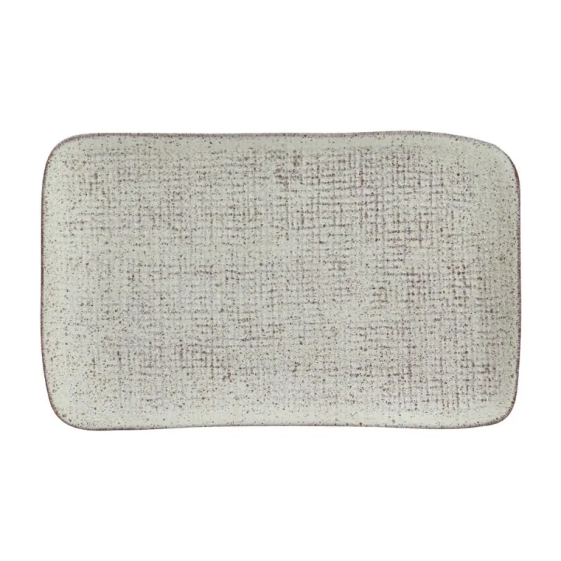 Conjunto com 4 Travessas Retangular Média Juta Pistache 27x16cm - Porto Brasil Cerâmica - Utilidades Domesticas