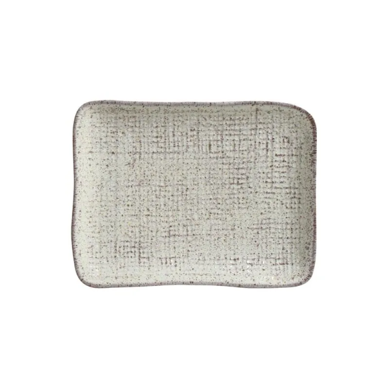 Conjunto com 4 Travessas Retangular Pequena Juta Pistache 18x14cm - Porto Brasil Cerâmica - Utilidades Domesticas