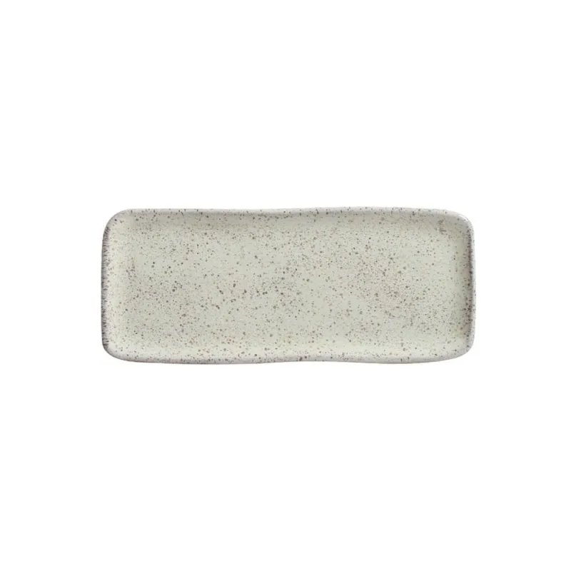 Conjunto com 4 Travessas Retangular Pequena Orgânico Pistache 22x9,5cm - Porto Brasil Cerâmica - Utilidades Domesticas