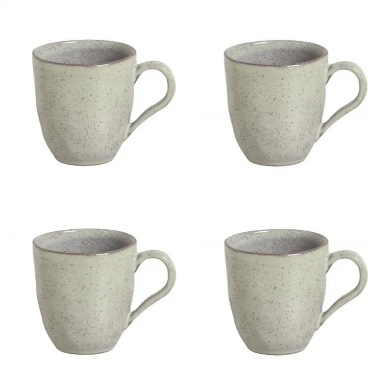 Conjunto De Canecas 04 Peças Orgânico Pistache Porto Brasil