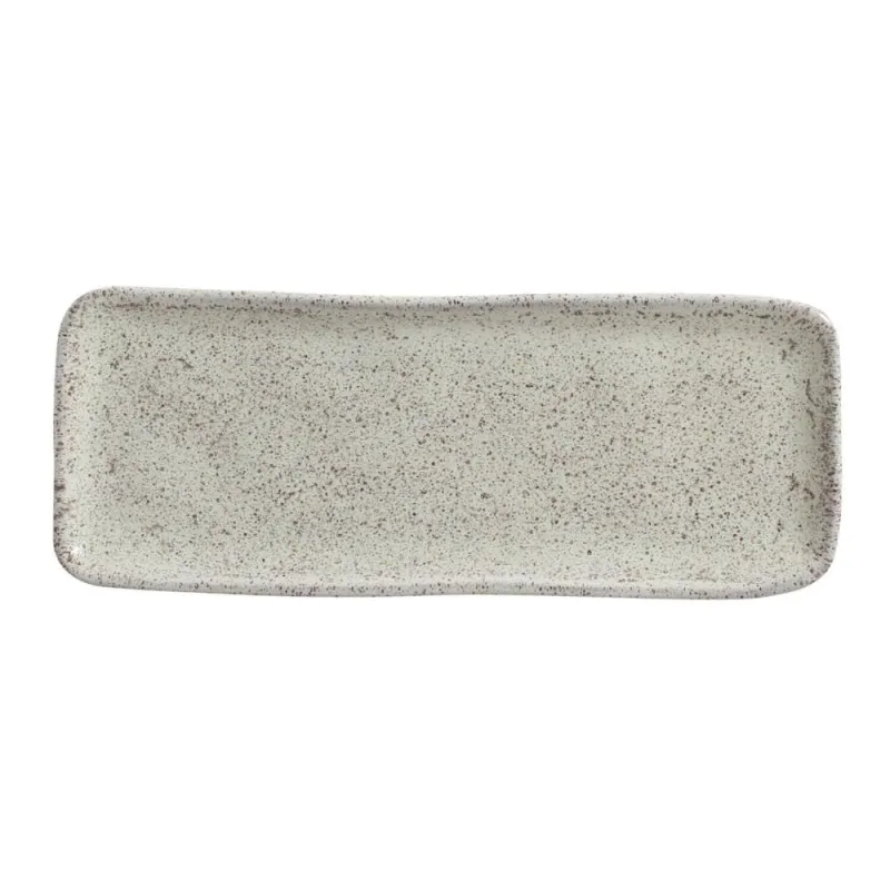 Conjunto com 4 Travessas Retangular Média Orgânico Pistache 33x13cm - Porto Brasil Cerâmica - Utilidades Domesticas