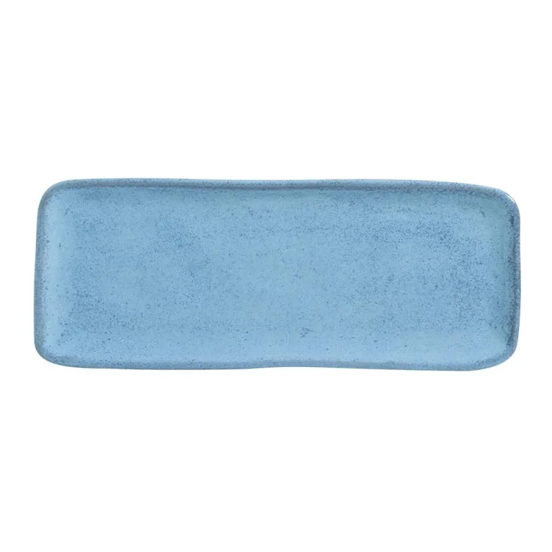 Conjunto com 4 Travessas Retangular Média Orgânico Breeze 33x13cm - Porto Brasil Cerâmica