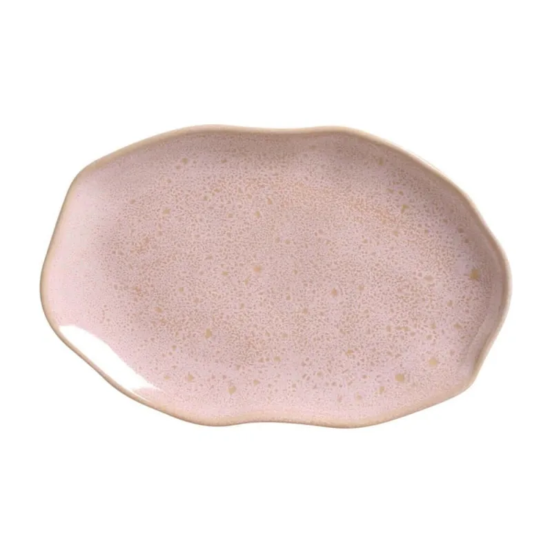 Conjunto com 4 Travessas Oval Rasa Média Bio Litchi 30x20cm - Porto Brasil Cerâmica