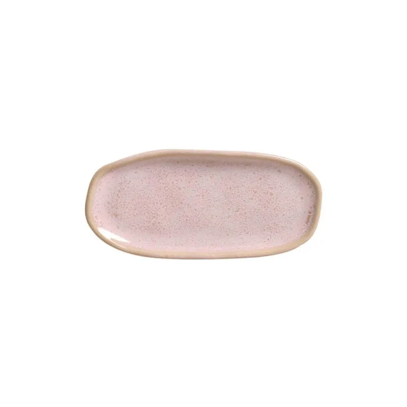 Conjunto com 4 Travessas Oval Rasa Mini Orgânico Litchi 16,5x8cm - Porto Brasil Cerâmica