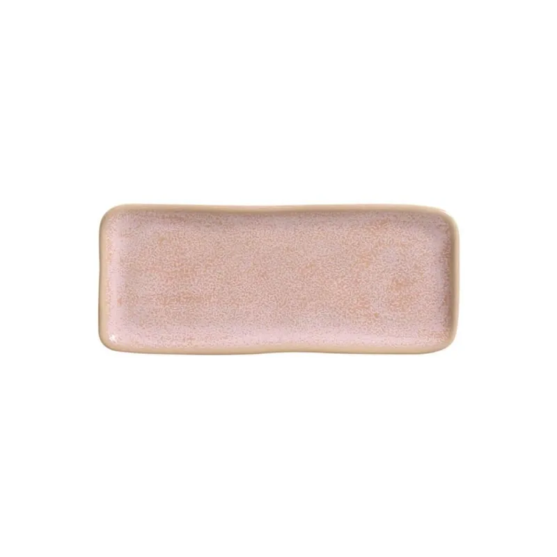 Conjunto com 4 Travessas Retangular Pequena Orgânico Litchi 22x9,5cm - Porto Brasil Cerâmica