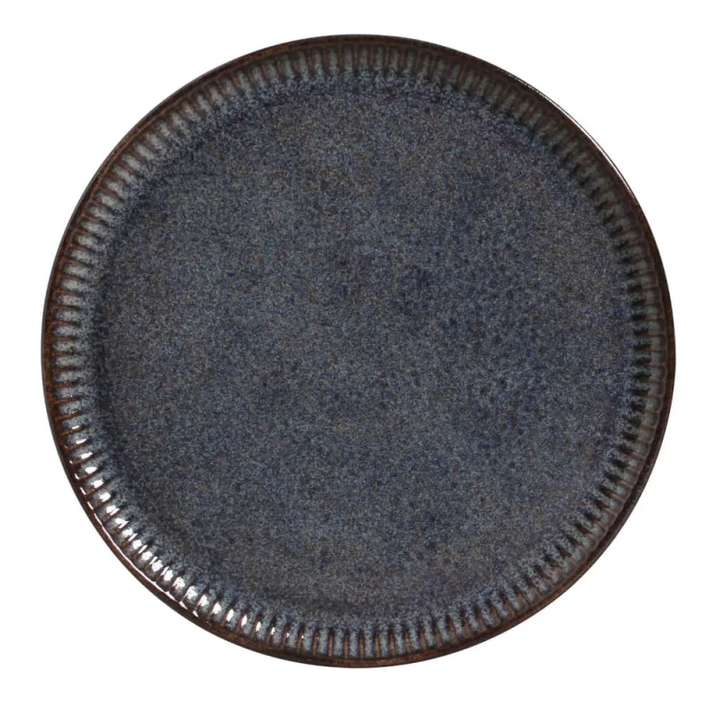 Conjunto com 6 Pratos Raso Linhas Titanium Ø27,5cm - Porto Brasil Cerâmica - Utilidades Domesticas