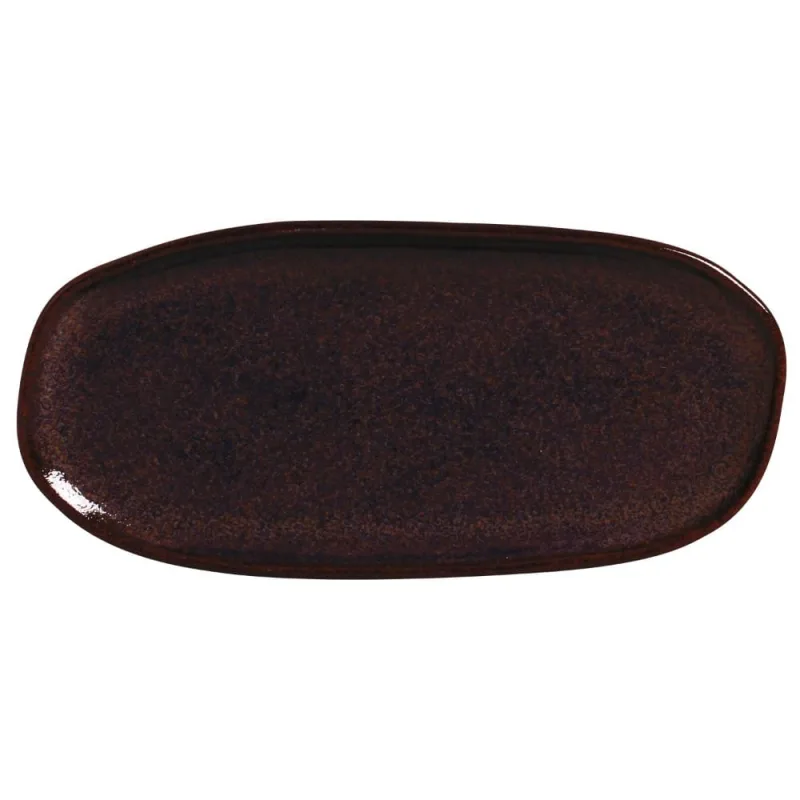 Conjunto Com 4 Travessas Oval Rasa Pequena Orgânico Volcano 23X11Cm - Porto Brasil Cerâmica - Utilidades Domesticas