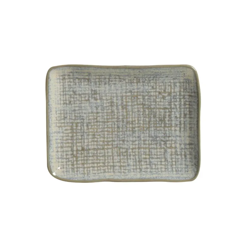 Conjunto com 4 Travessas Retangular Pequena Juta Green Granite 18x14cm - Porto Brasil Cerâmica - Utilidades Domesticas