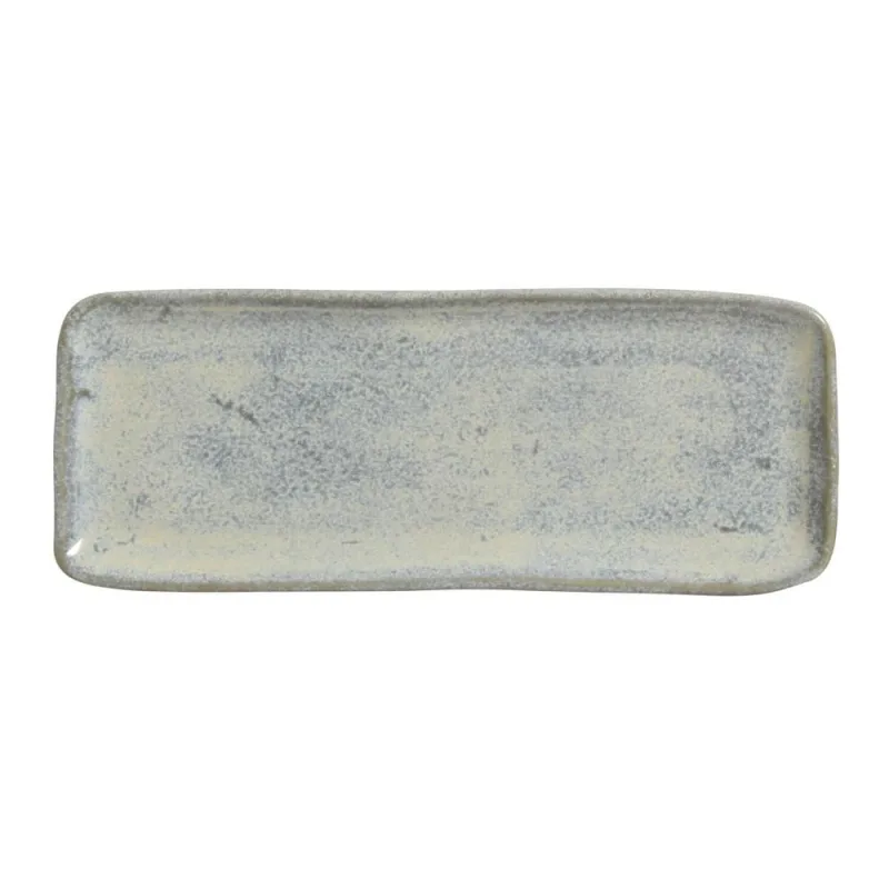 Conjunto com 4 Travessas Retangular Média Orgânico Green Granite 33x13cm - Porto Brasil Cerâmica - Utilidades Domesticas