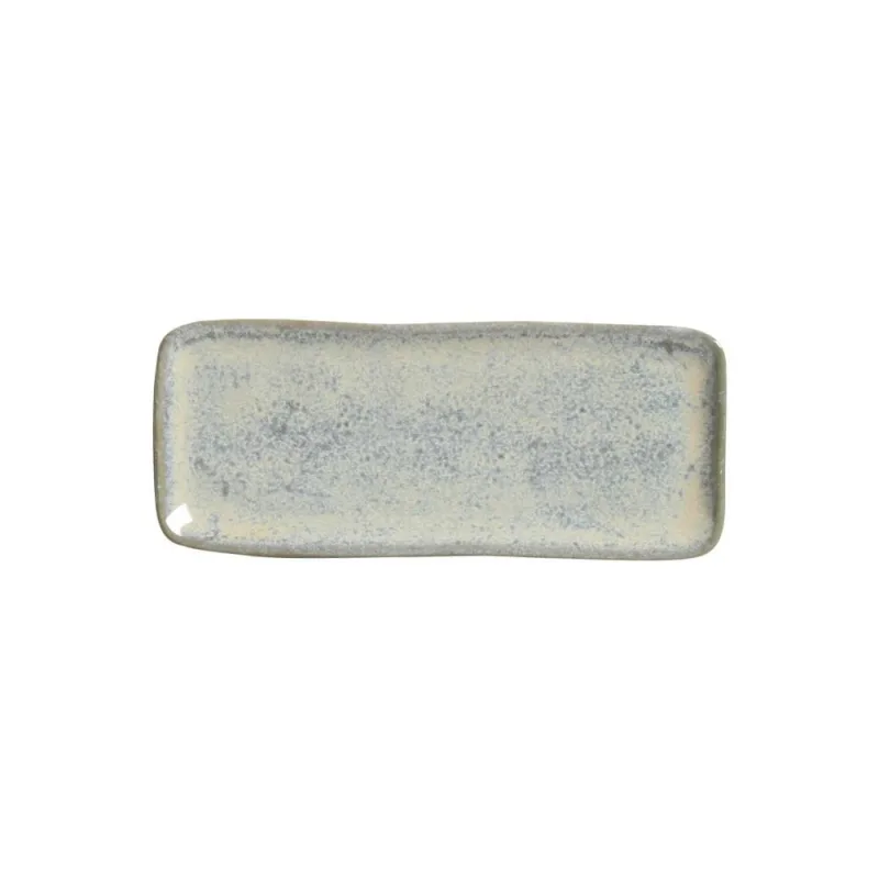 Conjunto com 4 Travessas Retangular Pequena Orgânico Green Granite 22x9,5cm - Porto Brasil Cerâmica - Utilidades Domesticas