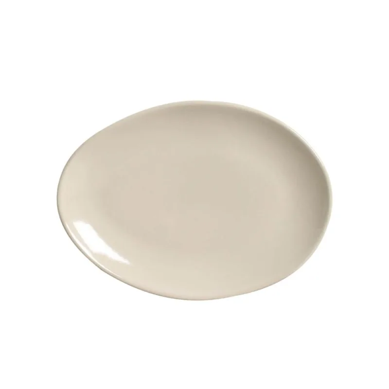 Conjunto com 6 Pratos de Sobremesa Oval Orgânico Clay 22,5x16,5x2,5cm - Porto Brasil Cerâmica - Utilidades Domesticas