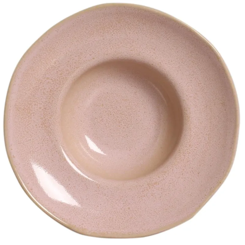 Conjunto com 4 Pratos de Massa Orgânico Litchi Ø28x6,5cm 450ml - Porto Brasil Cerâmica - Utilidades Domesticas
