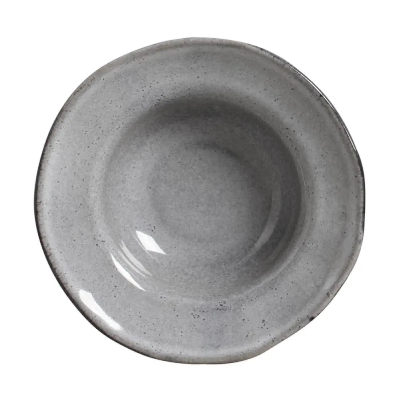 Conjunto com 4 Pratos de Entrada/Sobremesa Orgânico Dust Ø19x5,5cm 250ml - Porto Brasil Cerâmica - Utilidades Domesticas