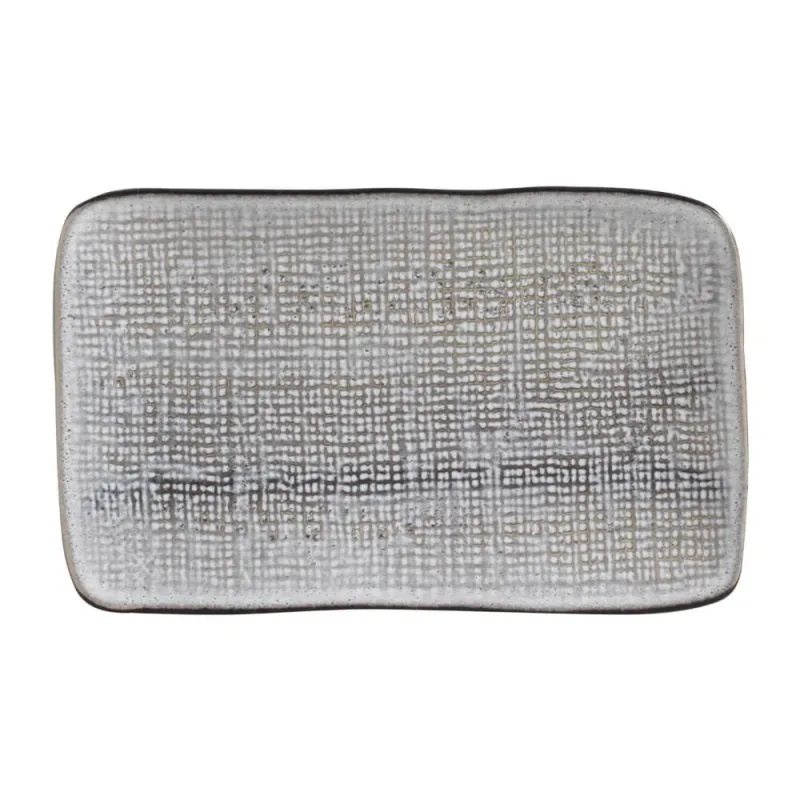 Conjunto com 4 Travessas Retangular Média Juta Dust 27x16cm - Porto Brasil Cerâmica - Utilidades Domesticas
