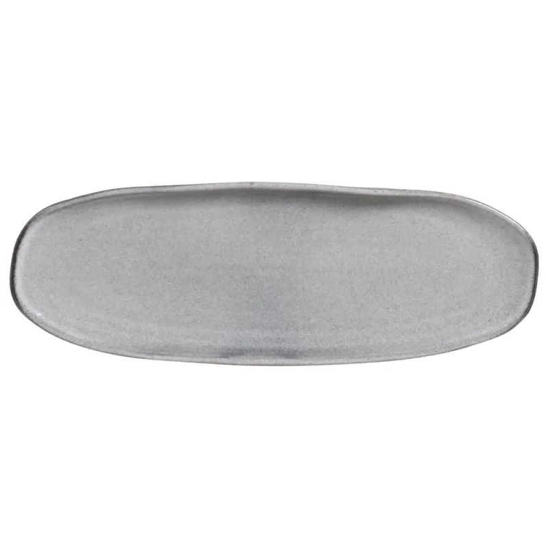 Conjunto com 4 Travessas Oval Rasa Grande Orgânico Dust 36x13cm - Porto Brasil Cerâmica - Utilidades Domesticas