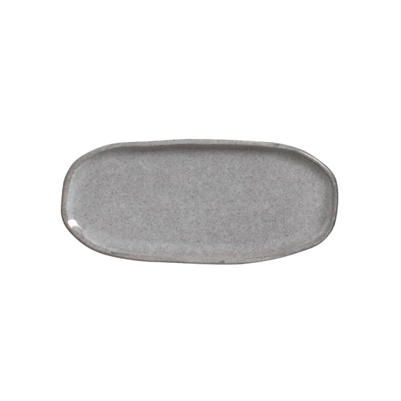 Conjunto com 4 Travessas Oval Rasa Pequena Orgânico Dust 23x11cm - Porto Brasil Cerâmica - Utilidades Domesticas