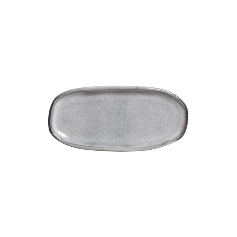 Conjunto com 4 Travessas Oval Rasa Mini Orgânico Dust 16,5x8cm - Porto Brasil Cerâmica - Utilidades Domesticas