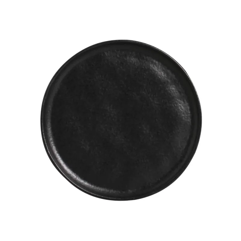 Conjunto com 6 Pratos de Pão Bio Preto Matte Ø15,5x1,6cm - Porto Brasil Cerâmica - Utilidades Domesticas