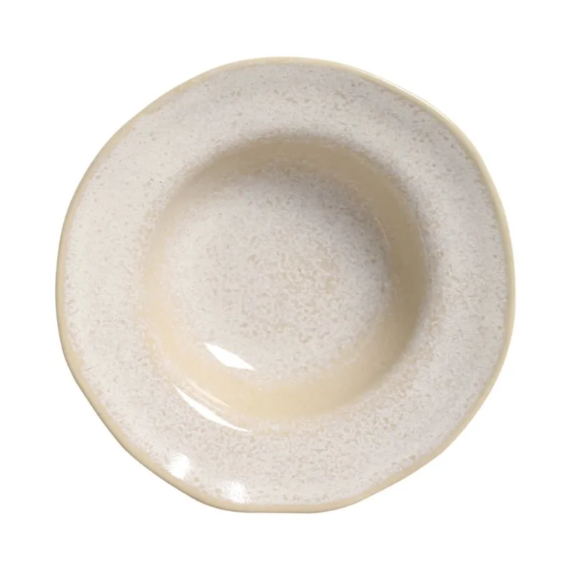 Conjunto com 4 Pratos de Entrada/Sobremesa Orgânico Latte Ø19x5,5cm 250ml