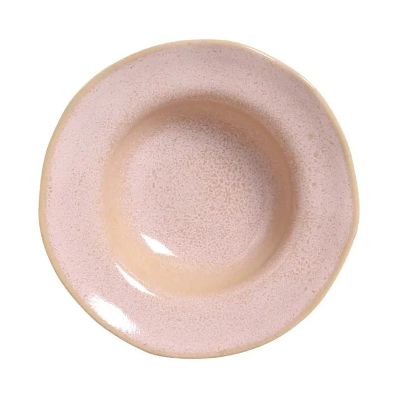 Conjunto com 4 Pratos de Entrada/Sobremesa Orgânico Litchi Ø19x5,5cm 250ml - Porto Brasil Cerâmica - Utilidades Domesticas