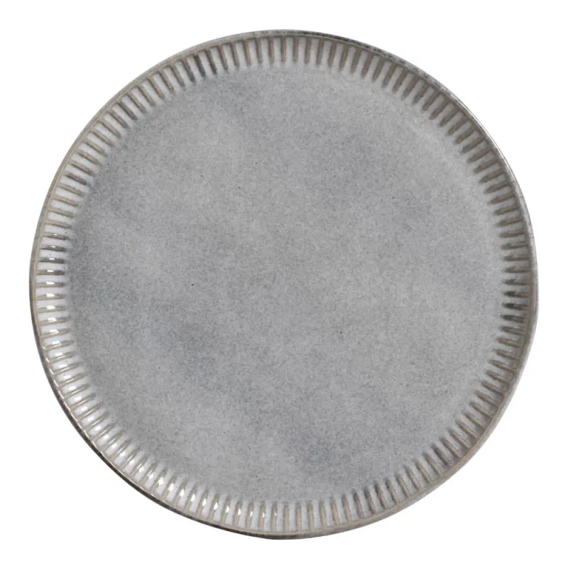 Conjunto com 6 Pratos Raso Linhas Dust Ø27,5cm - Porto Brasil Cerâmica - Utilidades Domesticas
