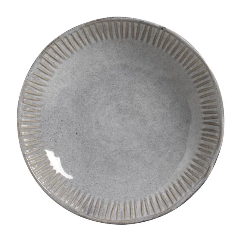 Conjunto com 6 Pratos Fundo Linhas Dust Ø22,5cm 830ml - Porto Brasil Cerâmica - Utilidades Domesticas