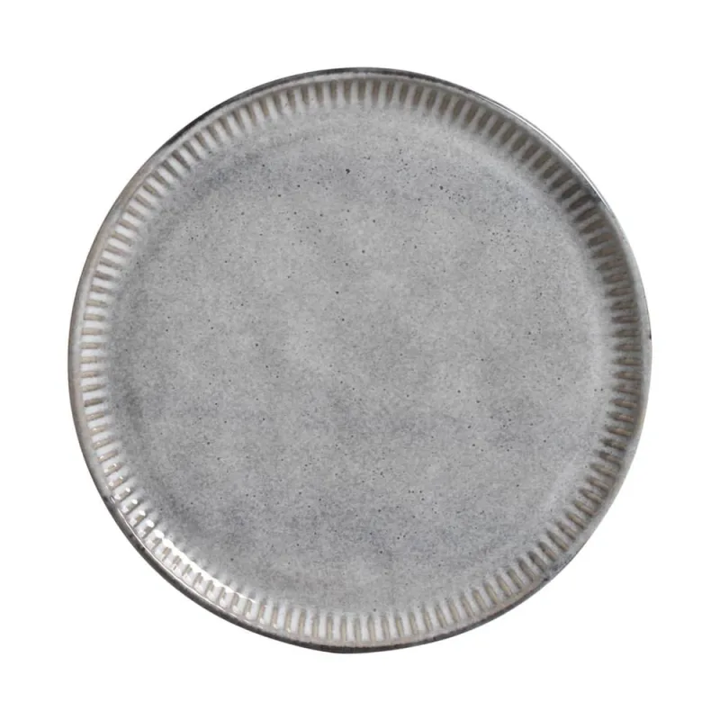 Conjunto com 6 Pratos de Sobremesa Linhas Dust Ø21,5cm - Porto Brasil Cerâmica - Utilidades Domesticas