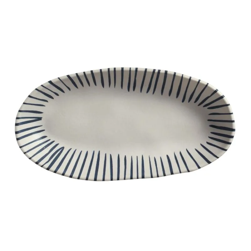 Conjunto com 4 Travessas Oval Funda G Orgânico Elemento 32x16cm 650ml - Porto Brasil Cerâmica - Utilidades Domesticas
