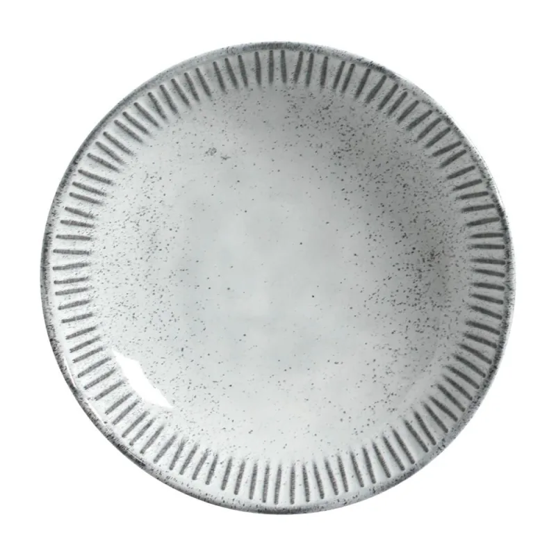 Conjunto com 6 Pratos Fundo Linhas Echo Ø22,5cm 830ml - Porto Brasil Cerâmica - Utilidades Domesticas