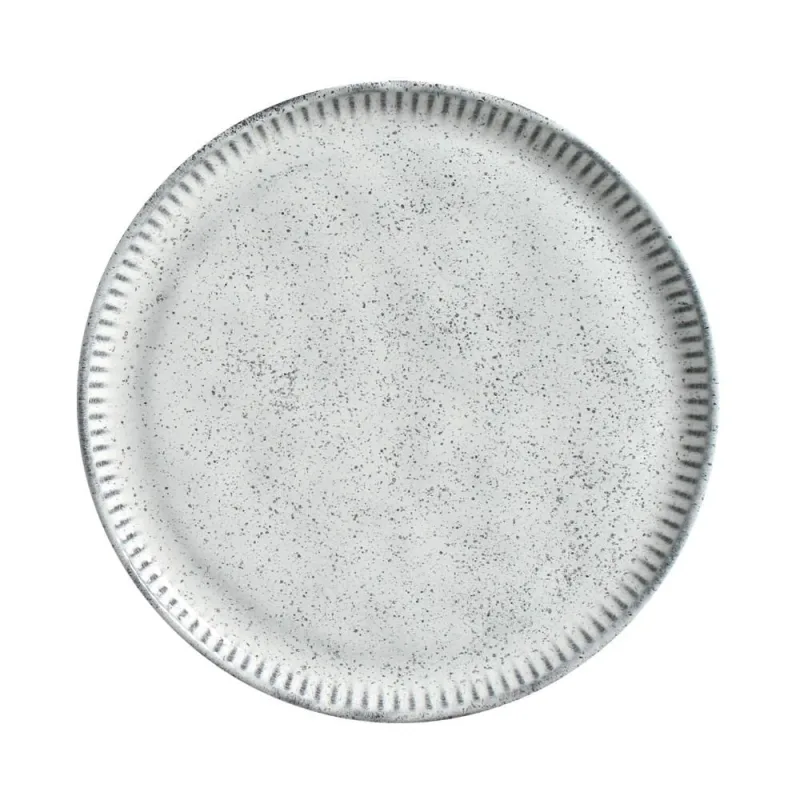 Conjunto com 6 Pratos de Sobremesa Linhas Echo Ø21,5cm - Porto Brasil Cerâmica - Utilidades Domesticas