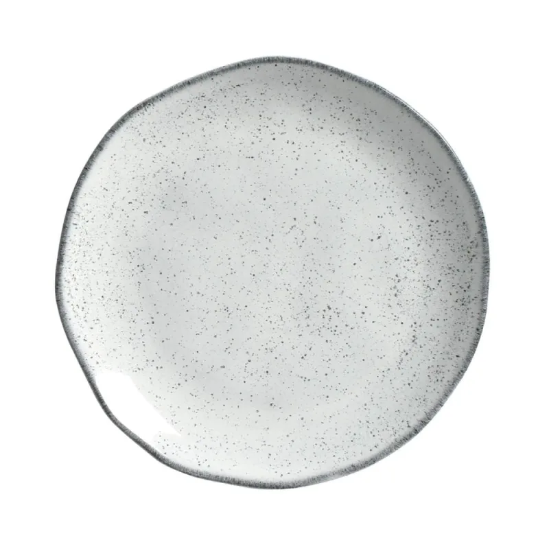 Conjunto com 6 Pratos de Sobremesa Orgânico Echo Ø19,5cm - Porto Brasil Cerâmica - Utilidades Domesticas