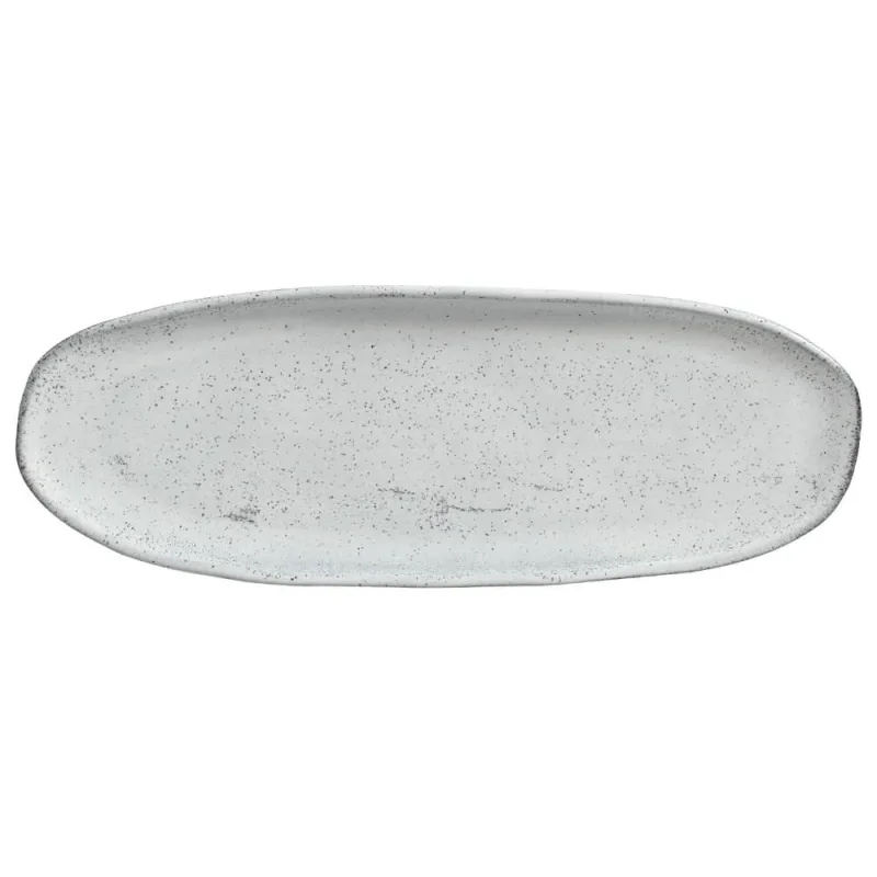 Conjunto com 4 Travessas Oval Rasa Grande Orgânico Echo 36x13cm - Porto Brasil Cerâmica - Utilidades Domesticas