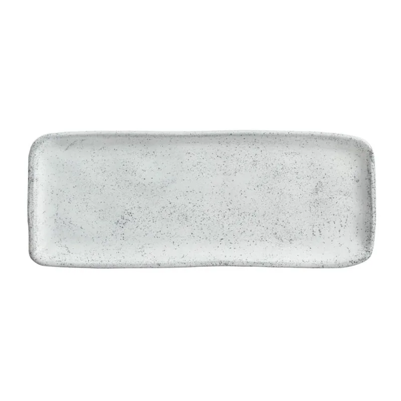 Conjunto com 4 Travessas Retangular Média Orgânico Echo 33x13cm - Porto Brasil Cerâmica - Utilidades Domesticas