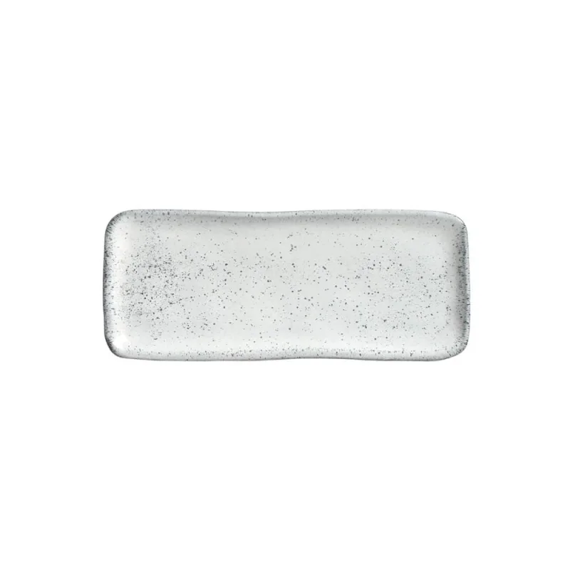 Conjunto com 4 Travessas Retangular Pequena Orgânico Echo 22x9,5cm - Porto Brasil Cerâmica - Utilidades Domesticas