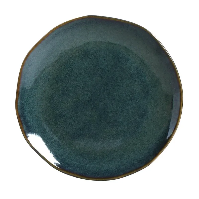 Conjunto com 6 Pratos de Sobremesa Orgânico Oceano Ø19,5cm - Porto Brasil Cerâmica - Utilidades Domesticas