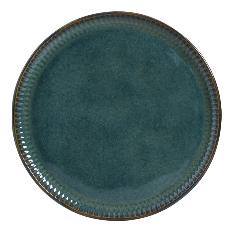 Conjunto com 6 Pratos Raso Linhas Oceano Ø27,5cm - Porto Brasil Cerâmica - Utilidades Domesticas