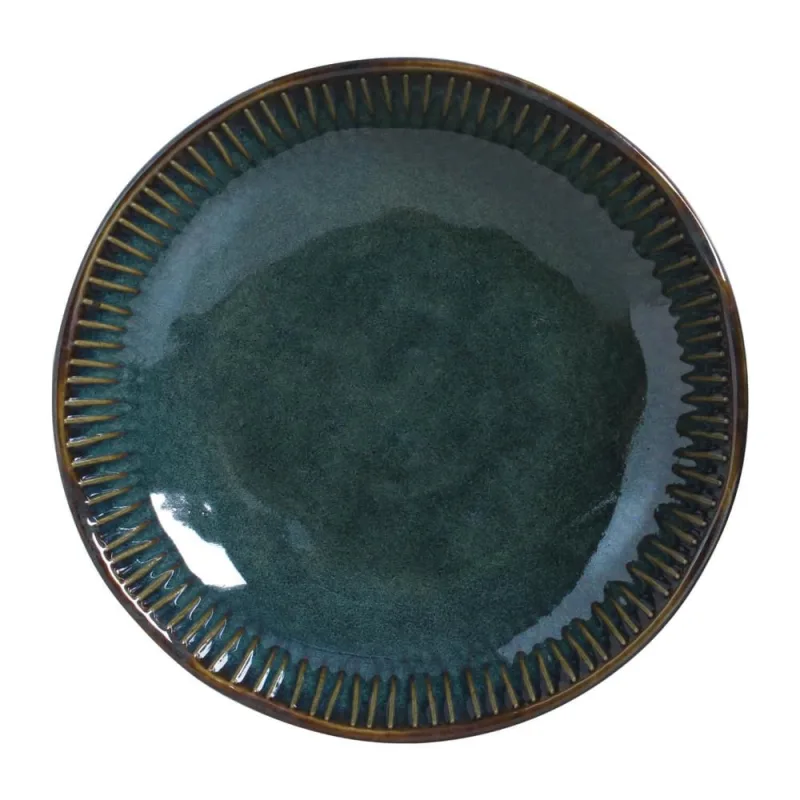 Conjunto com 6 Pratos Fundo Linhas Oceano Ø22,5cm 830ml - Porto Brasil Cerâmica - Utilidades Domesticas