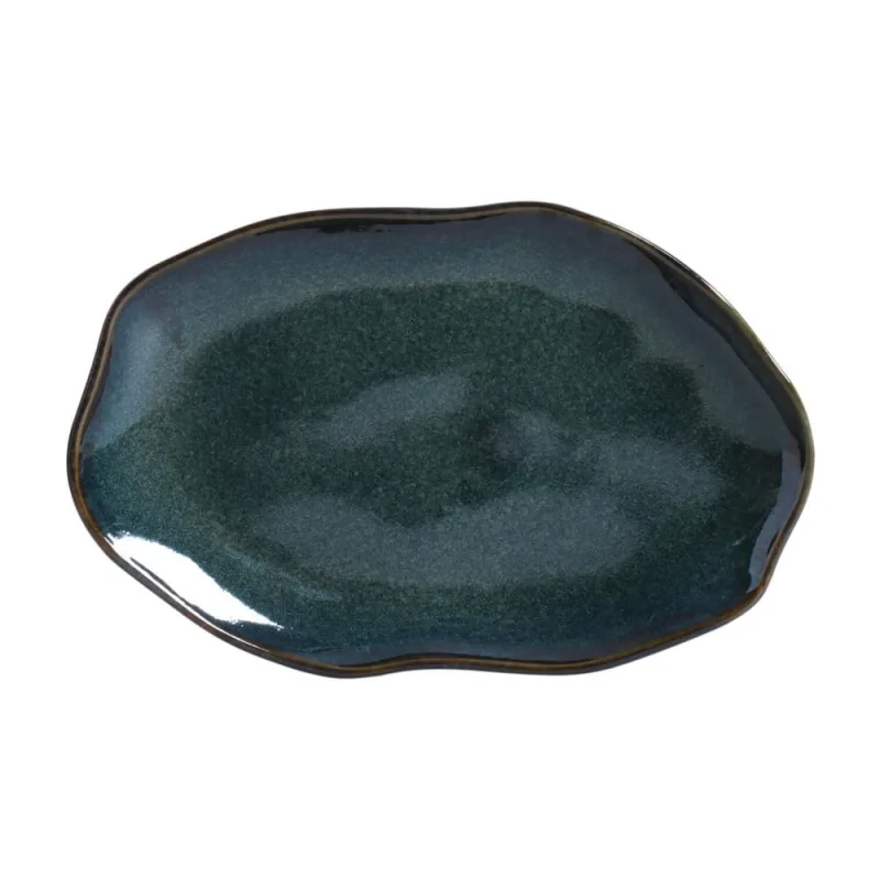 Conjunto com 4 Travessas Oval Rasa Média Bio Oceano 30x20cm - Porto Brasil Cerâmica - Utilidades Domesticas