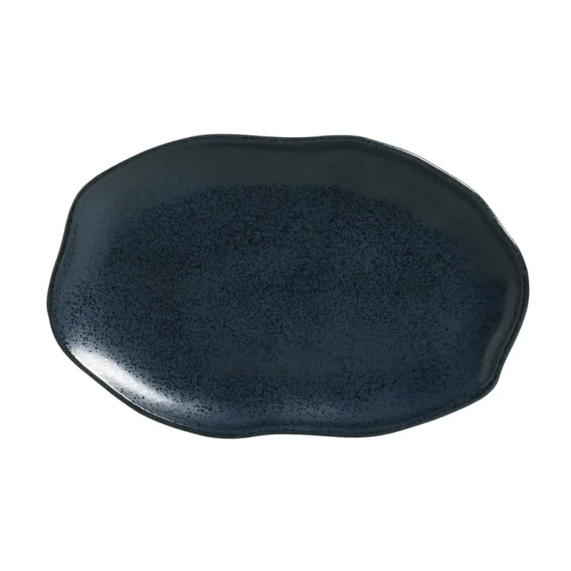 Conjunto com 4 Travessas Oval Rasa Média Bio Night Blue 30x20cm - Porto Brasil Cerâmica - Utilidades Domesticas