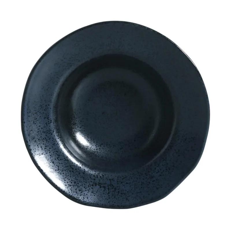 Conjunto com 4 Pratos de Entrada/Sobremesa Orgânico Night Blue Ø19x5,5cm 250ml - Porto Brasil Cerâmica - Utilidades Domesticas