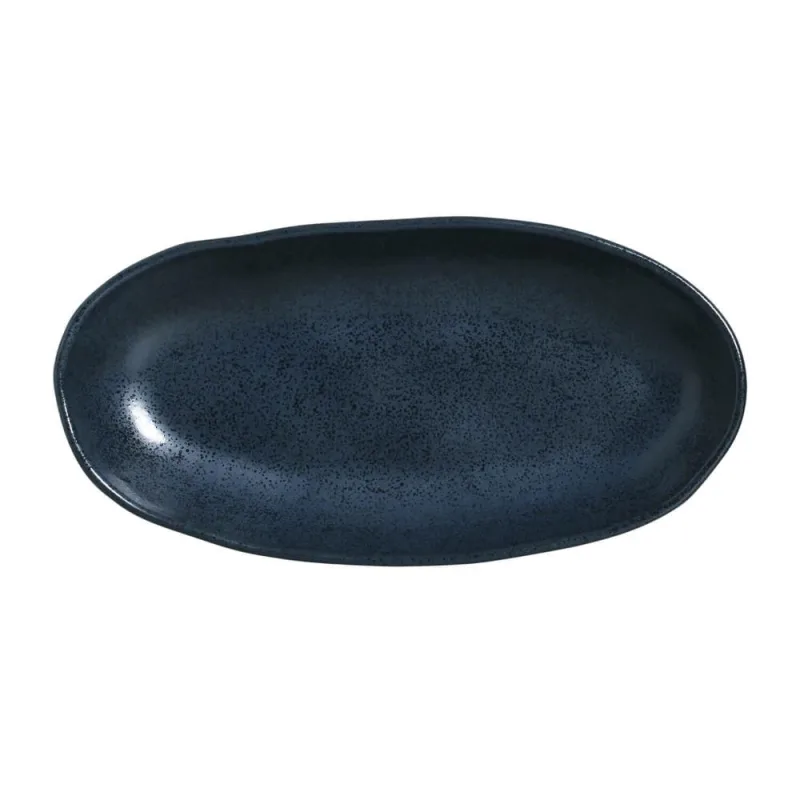 Conjunto com 4 Travessas Oval Funda G Orgânico Night Blue 32x16cm 650ml - Porto Brasil Cerâmica - Utilidades Domesticas