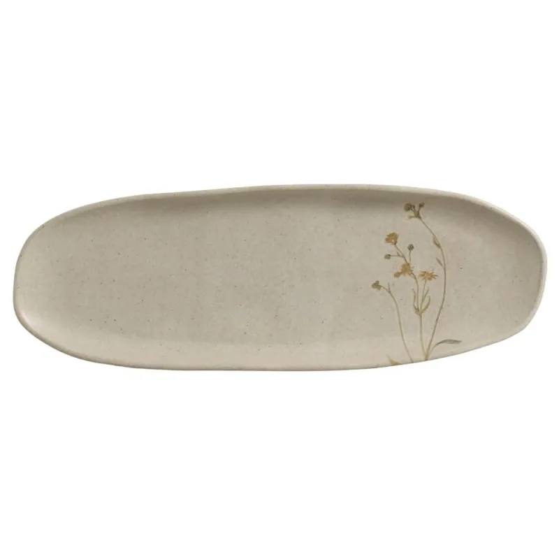 Conjunto com 4 Travessas Oval Rasa Grande Orgânico Campestre 36x13cm - Porto Brasil Cerâmica - Utilidades Domesticas