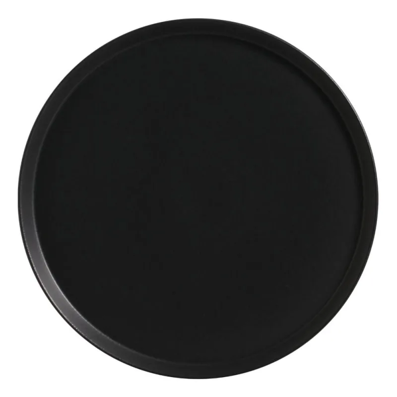 Conjunto com 6 Pratos Raso Neo Preto Matte Ø27cm - Porto Brasil Cerâmica - Utilidades Domesticas