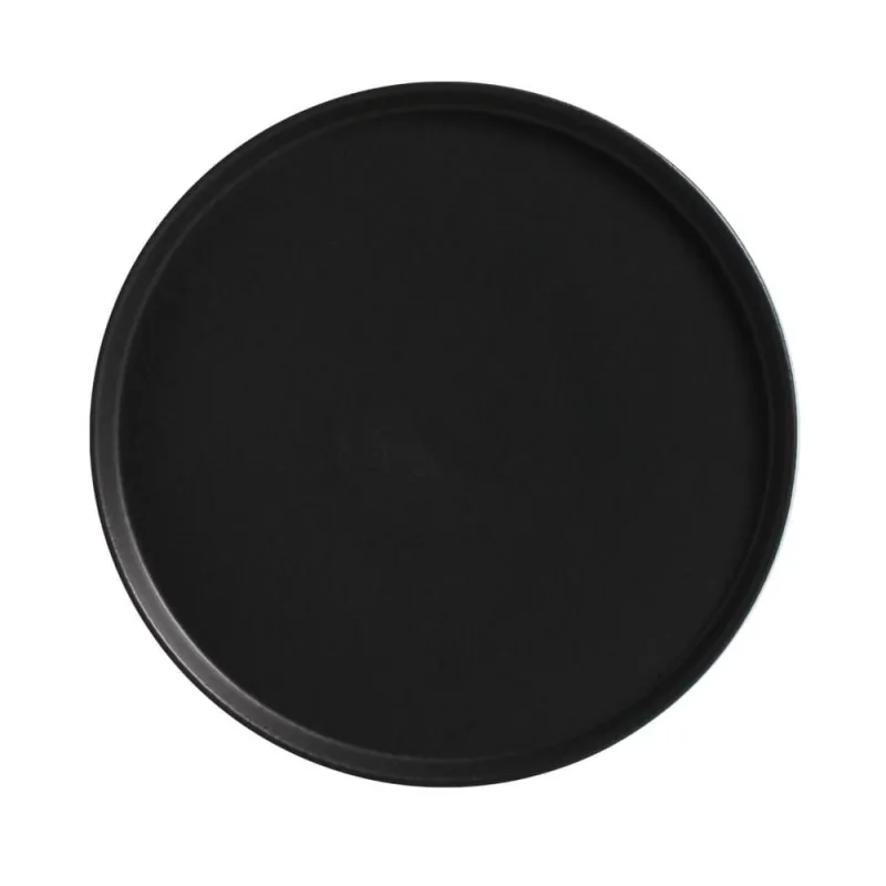Conjunto com 6 Pratos de Sobremesa Neo Preto Matte Ø21,5cm - Porto Brasil Cerâmica - Utilidades Domesticas